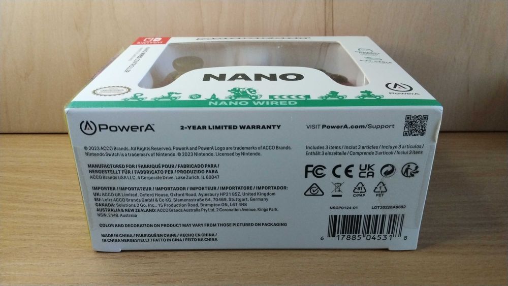 Pad przewodowy PowerA NANO Mario Kart - Nintendo Switch/OLED - Nowy.