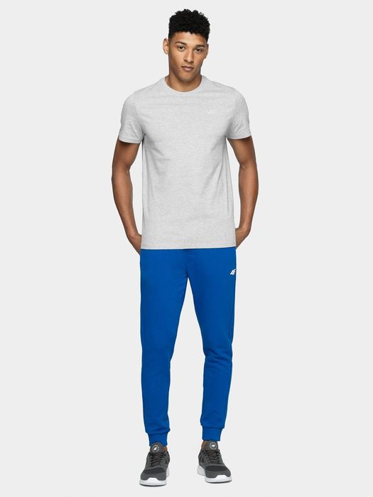 4F T-shirt męski regular szary XXL 180 GSM bawełna/wiskoza