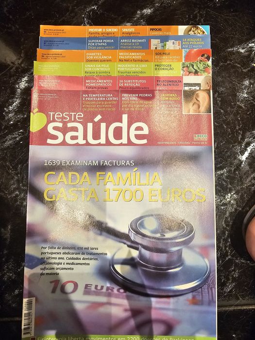 Revistas teste saude 2006 a 2014 da Deco proteste