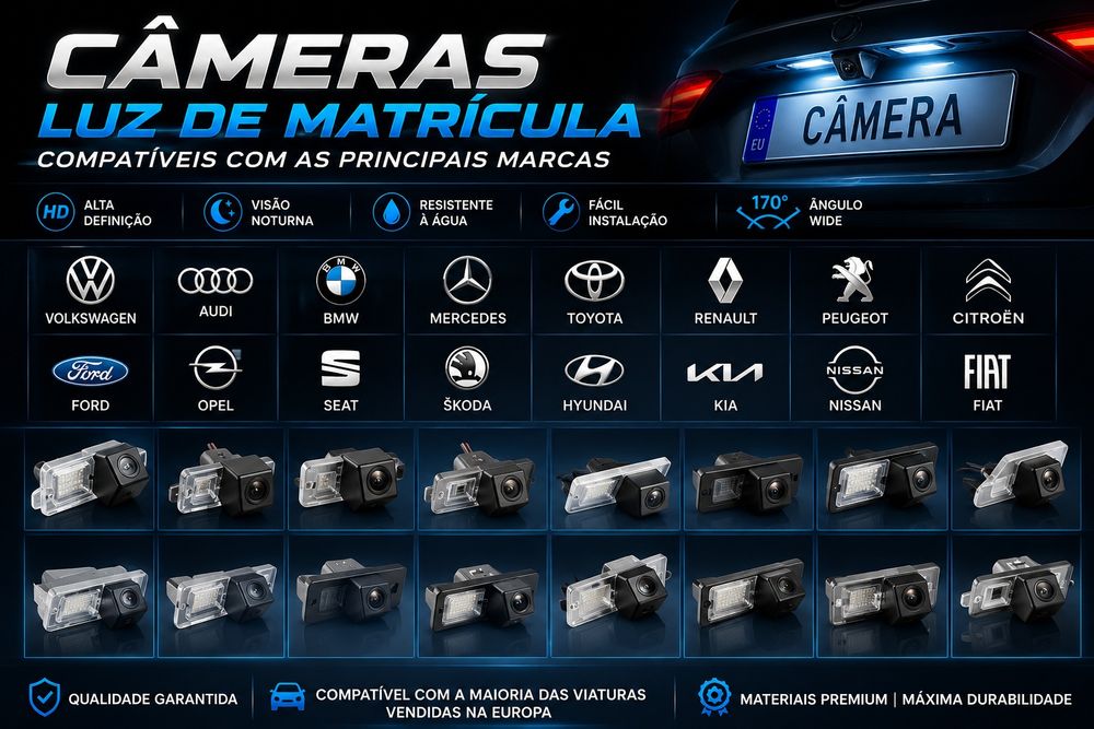 Câmeras Traseiras para Auto
