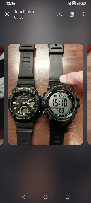 Zegarki Casio cena za dwie sztuki