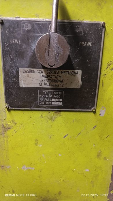 Tokarka tsb16 koła
