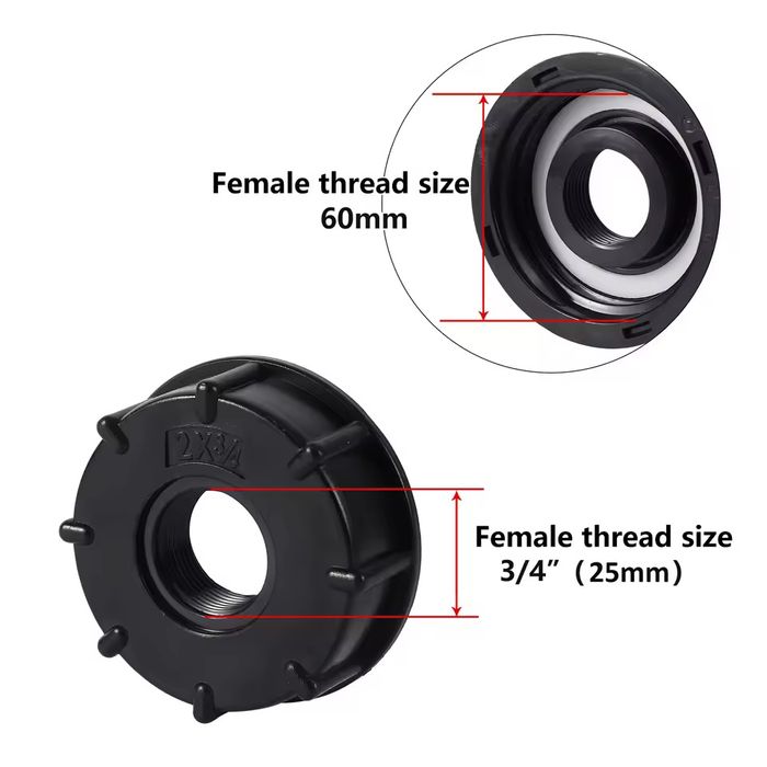 Adaptador IBC 3/4 ou 1"