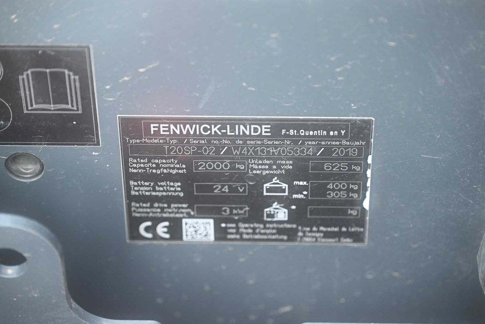 Paleciak elektryczny Linde T20 SP Rydwan 2019 rok 500Ah FHP 468