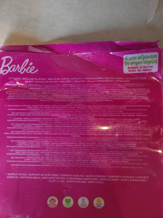 Zestaw błyszczyki Barbie