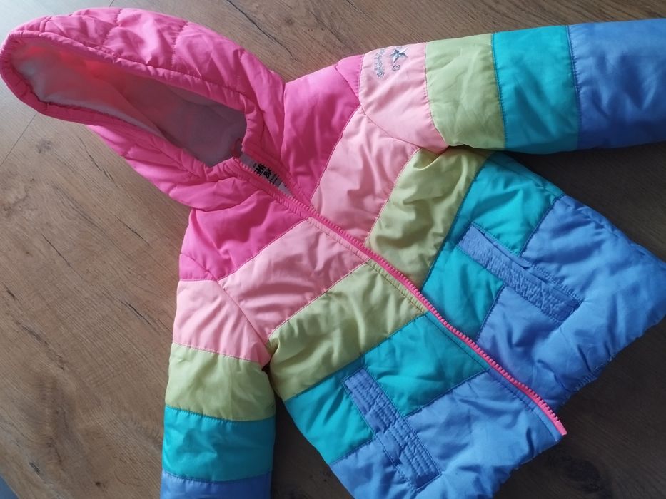 kurtka zimowa dla dziewczynki - rainbow 104