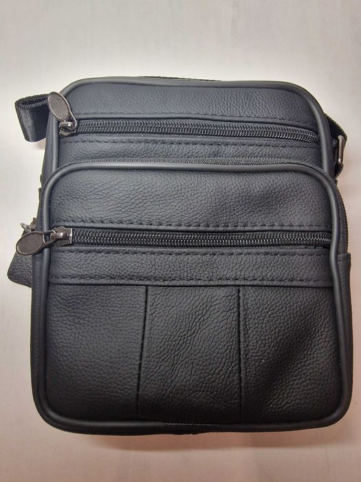 Skórzana torebka męska z grawerem. Prezent Na Każdą Okazję