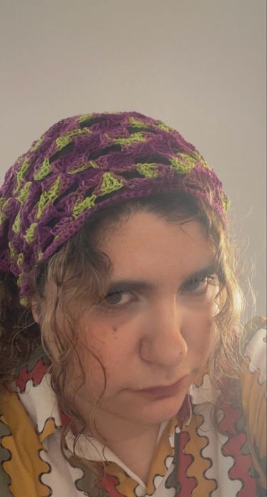 Lenço/ bandana em croche