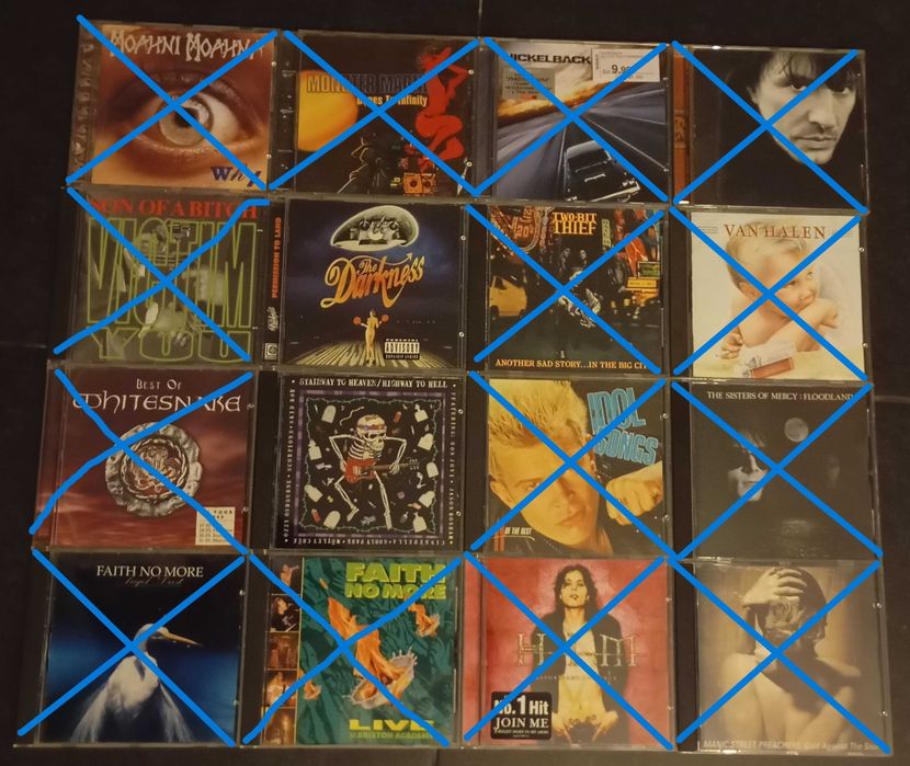 112 CDs (Pop/Rock, Hard Rock, Alternative Rock, Metal) desde 3€
