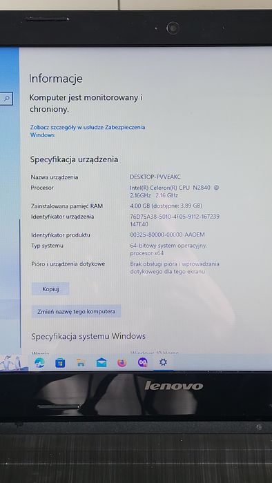 Lenovo G50-30 sprawny windows 8 dysk SSD