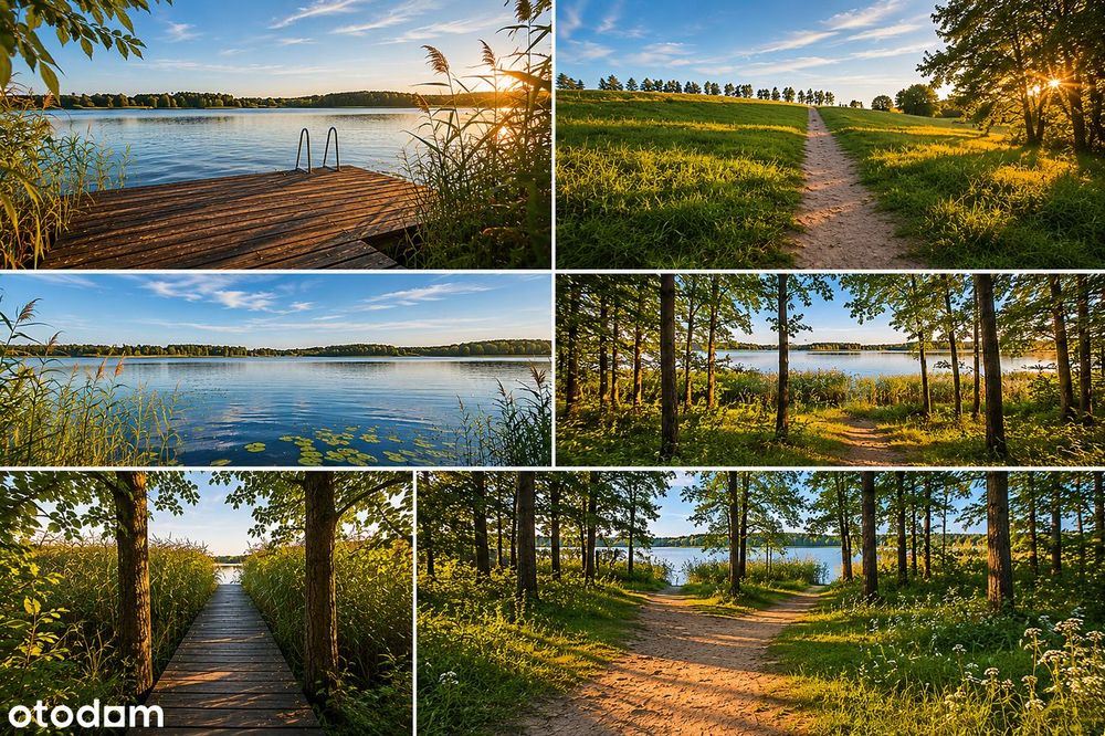 Wyjątkowa działka z linią brzegową jeziora Mleczówka | Mazury | Rogale