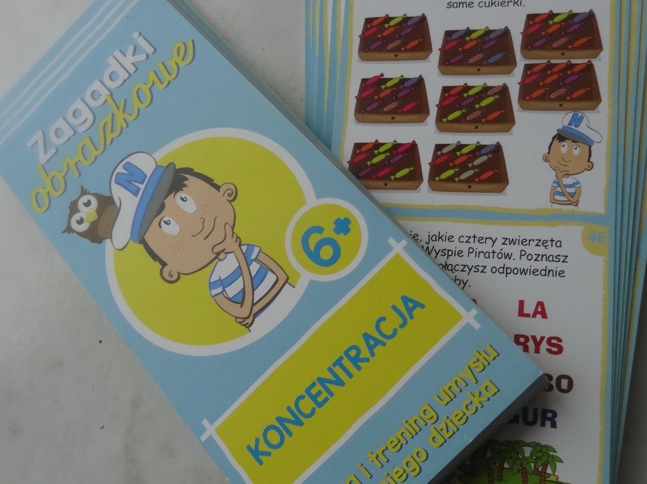 Zagadki obrazkowe, KONCENTRACJA, 6+
