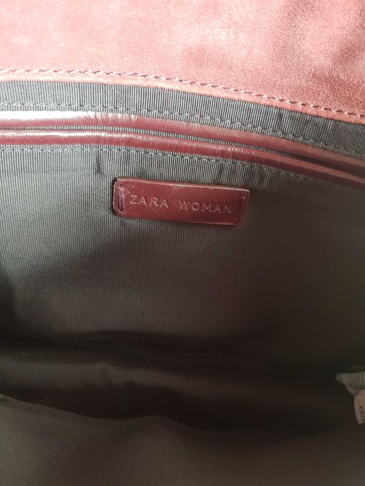 Torebka zara skóra naturalna