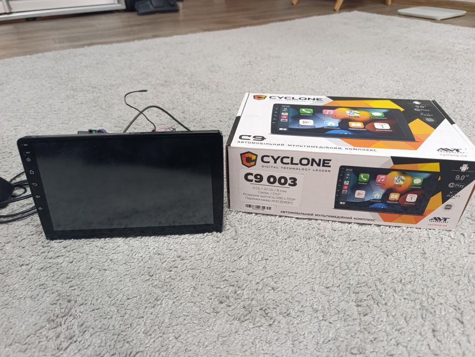 Android-магнитола Cyclone C9-003 9" (3/32GB) 8-core / CarPlay / DSP