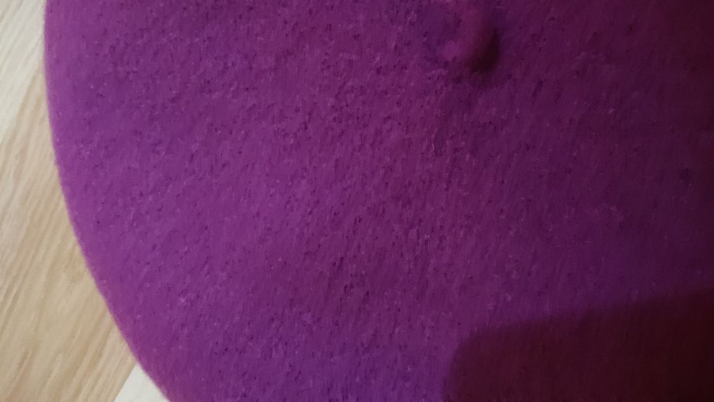 Fioletowy beret wełna