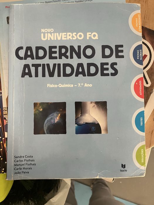 Manual e caderno atividades Universo FQ 7