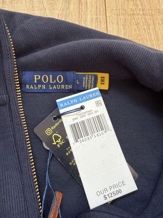 Polo ralph lauren quarter zip azul escuro