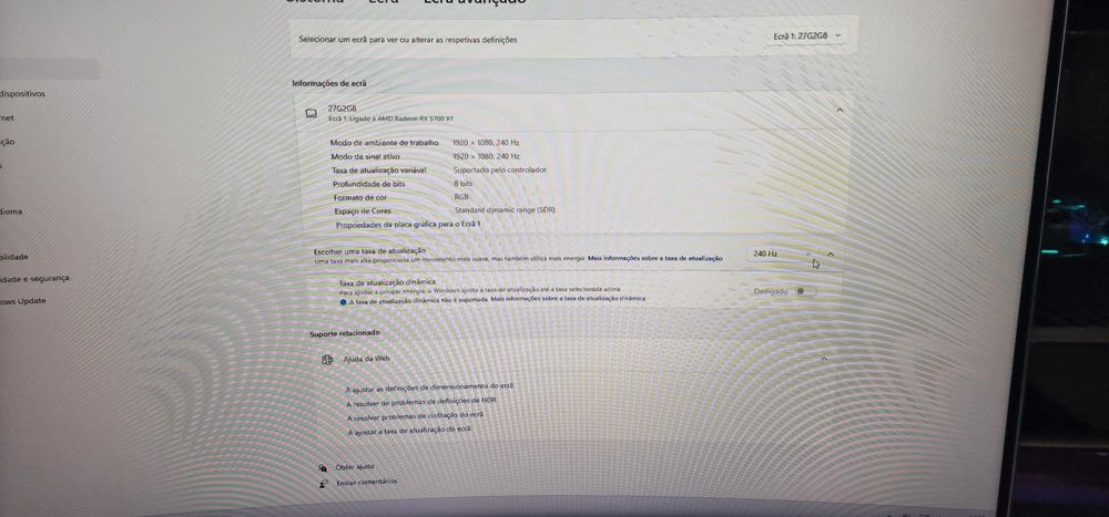 Monitor AOC C27G2ZE/BK
