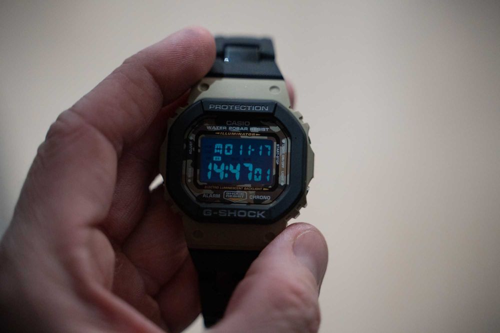 Casio G-Shock DW-5610SUS Khaki Camouflage, stan idealny