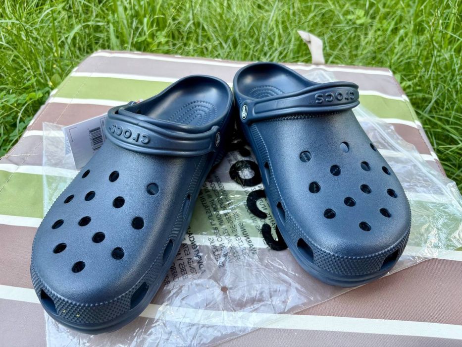 Крокси сині чорні білі Crocs Сlassic TОП Вибір 38, 39, 40, 42, 43, 44