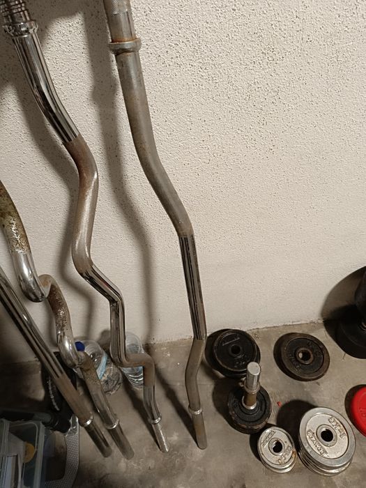 Halteres barras e discos