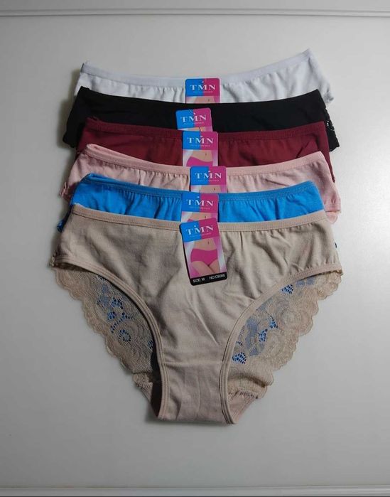 Majtki figi damskie 6 sztuk