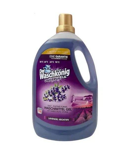 Гель для прання рідкий Waschkonig universal 3,305 літра, лаванда