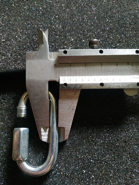 Карабін стальний овал 6мм,рапід.