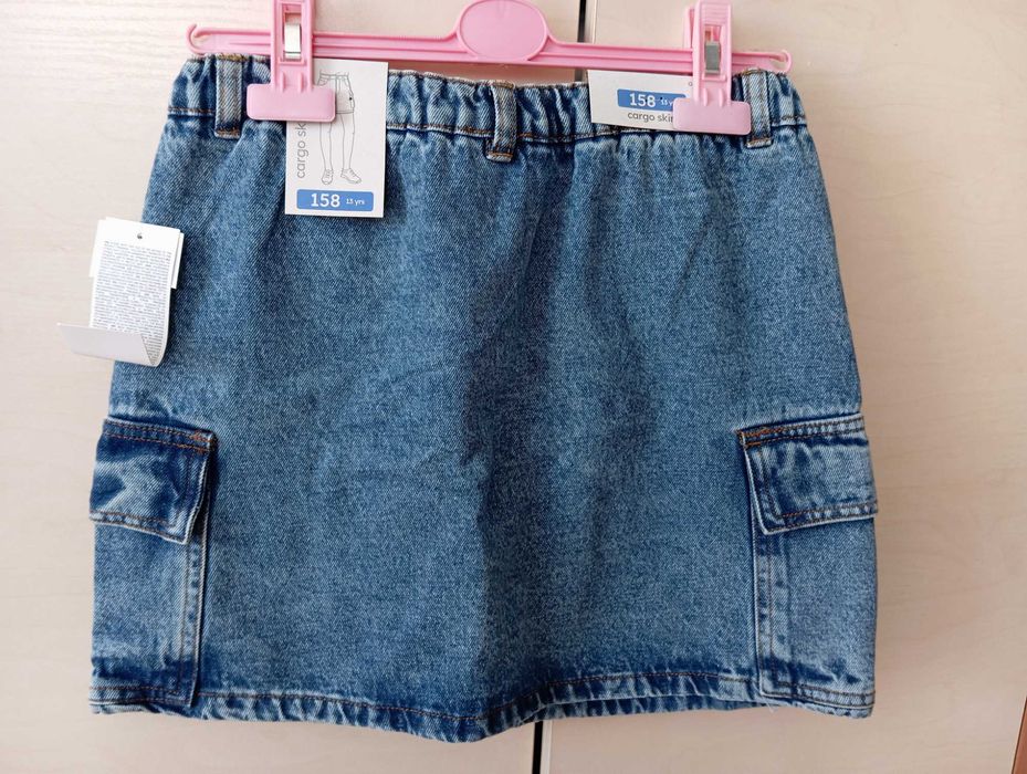Spódniczka mini jeans 158