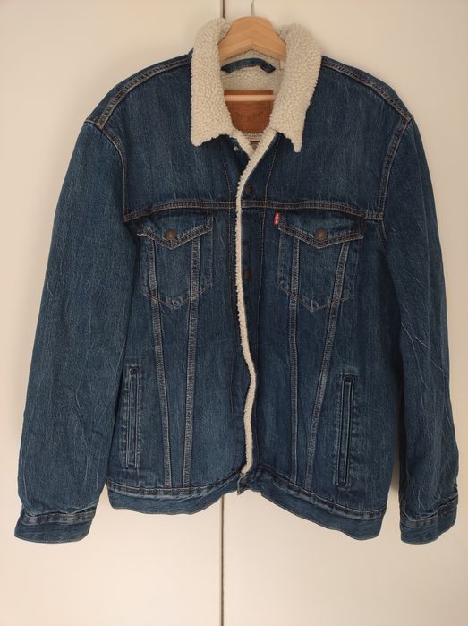 Kurtka katana męska dżinsowa Levi's Sherpa XL