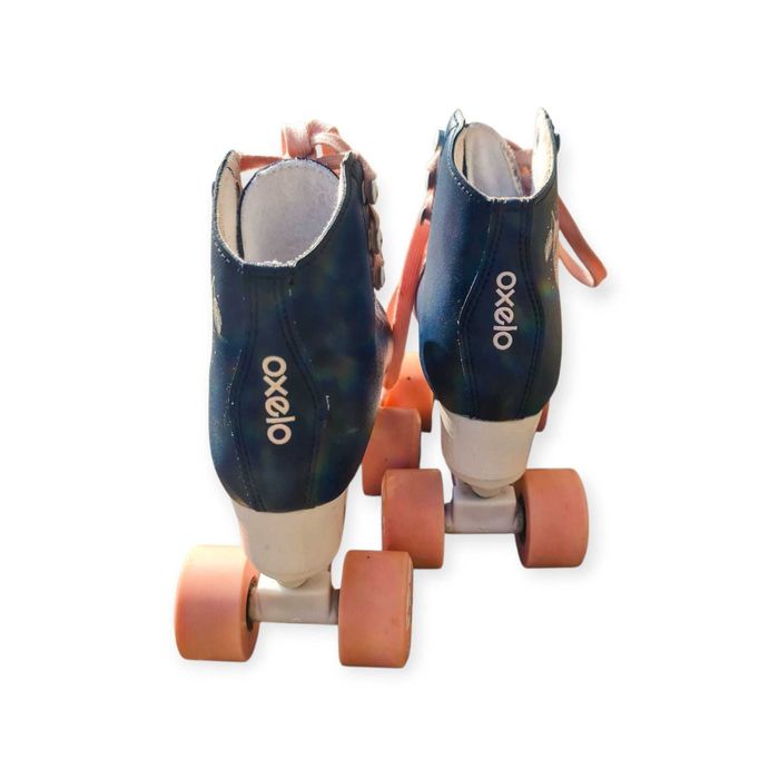 Patins Infantis Oxelo Quad Roller com Bolsa