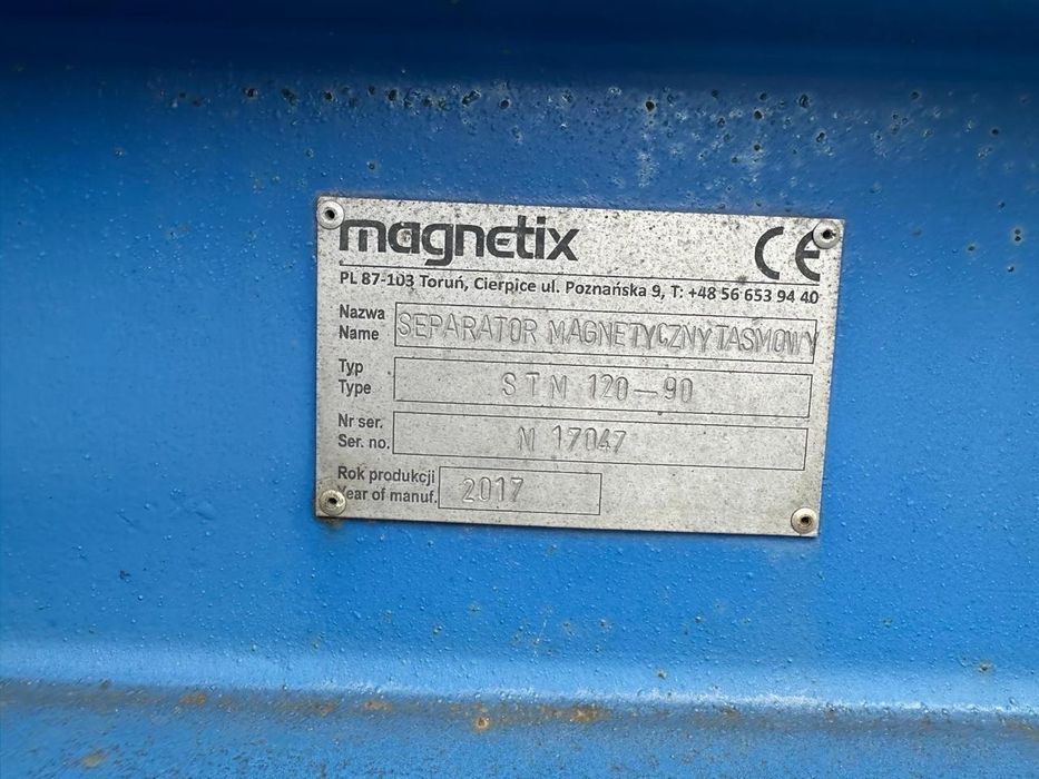 Separator magnetyczny taśmowy