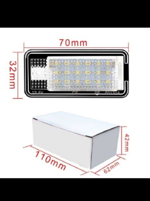 Luzes Matricula LED Audi A6Q7 A4 B7A4 B6 8E A3 S3 A8 S8 S6 RS4 Canbus