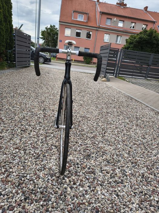 Rower torowy, ostre koło, single speed