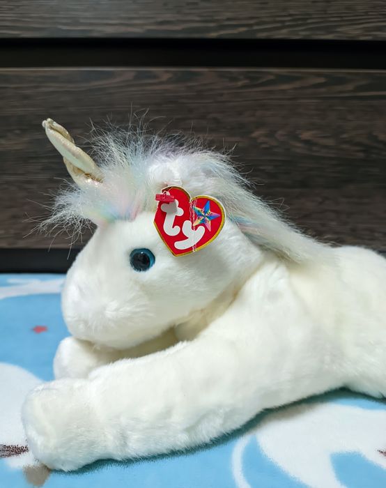 Коллекционная мягкая игрушка единорог TY Beanie Buddies Mystic 2001