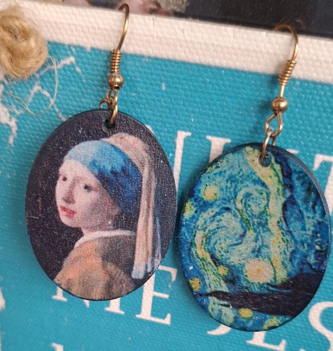 Wiszące kolczyki - malarstwo Vermeer i Van Gogh