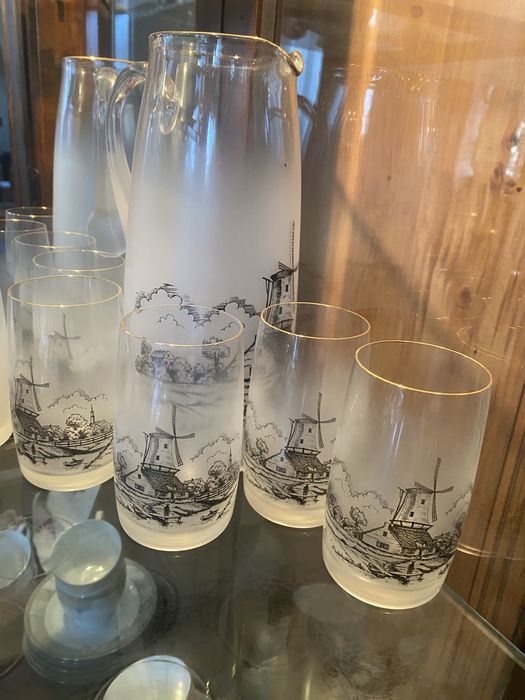 Набір для напоів з чеського скла