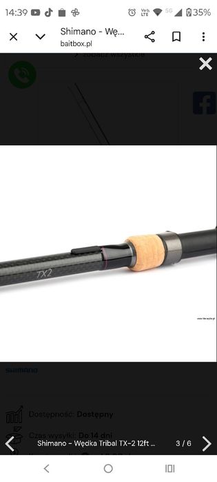 Nowe wędki Shimano tx2. 10ft 3lb cork