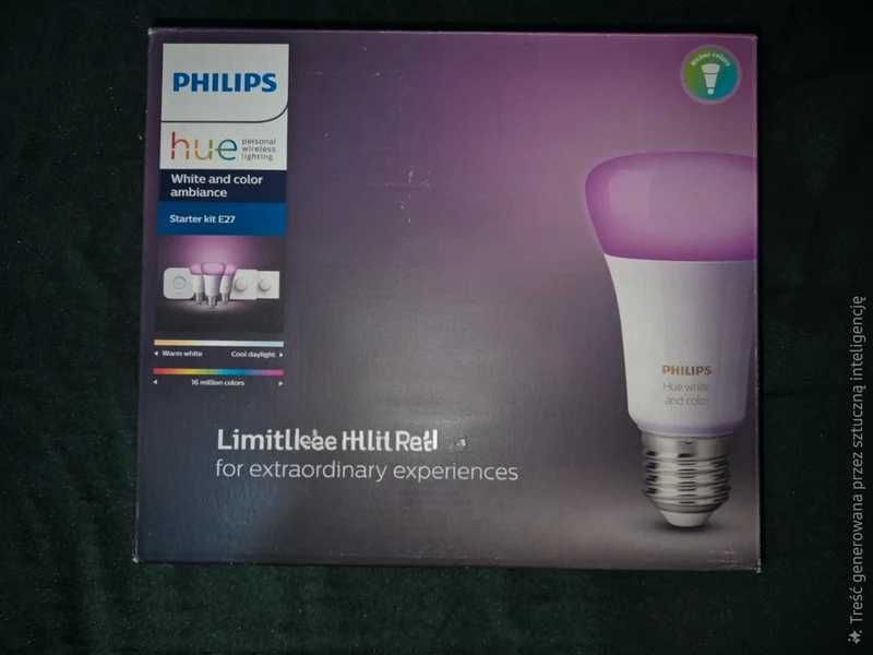 Philips Hue White and Color Ambiance e27 zestaw KIT Hue bridge