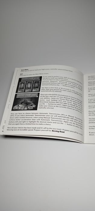 Burning Road książeczka instrukcja manual do gry Ps1 Psx PlayStation1