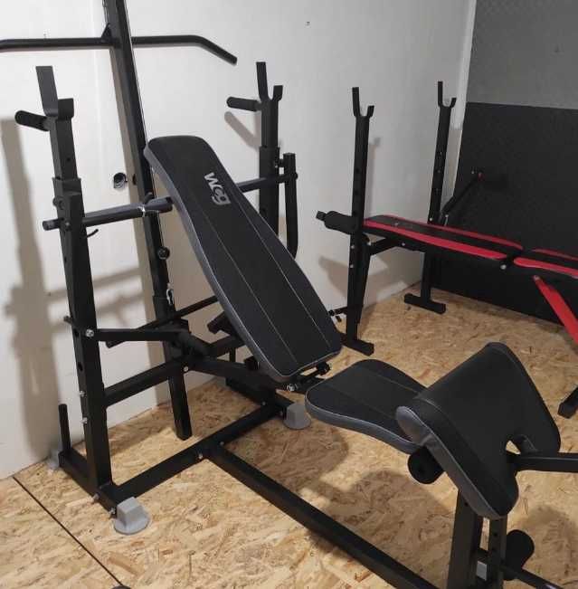 Лавка для жима тренировок под штангу Скамья жиму K99 Стойки Лава жим