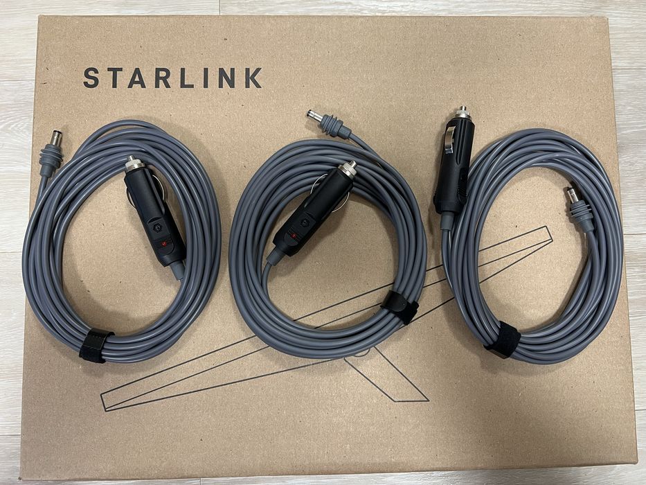 Кабель в прикурбвач 12 вольт starlink mini 12v адаптер 5м