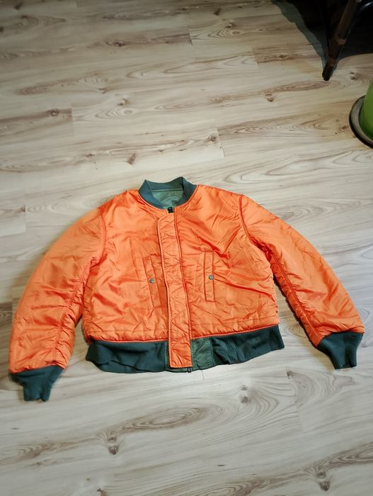Oliwkowa Dwustronna Męska Kurtka Bomber Bomberka Alpha Industries MA-1