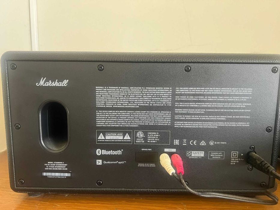 Coluna Bluetooth MARSHALL Stanmore II - Preto