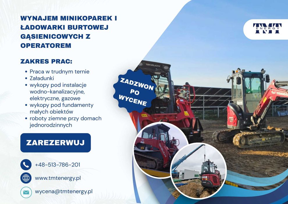 Prace Ziemne i Elektor-Energetyczne - Kompleksowe Usługi