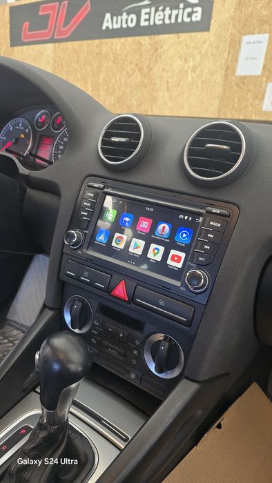 Rádio Audi A3 8P Android 14 com GPS (Novo)