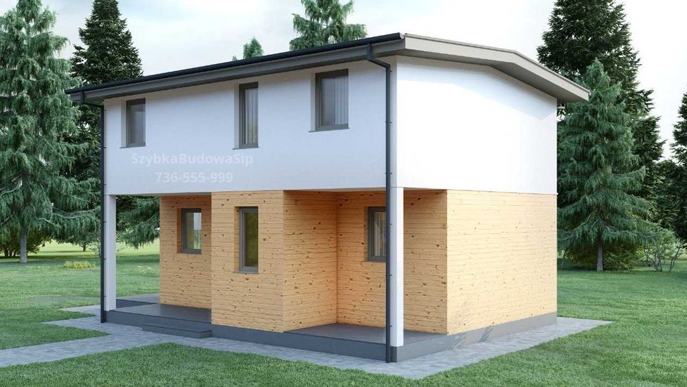 Domek SIP 2-80m2 panel SIP do Samodzielnego Montażu lub z Budową