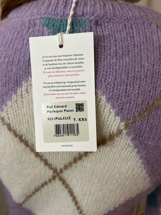 Sezane sweterek welna alpaca
