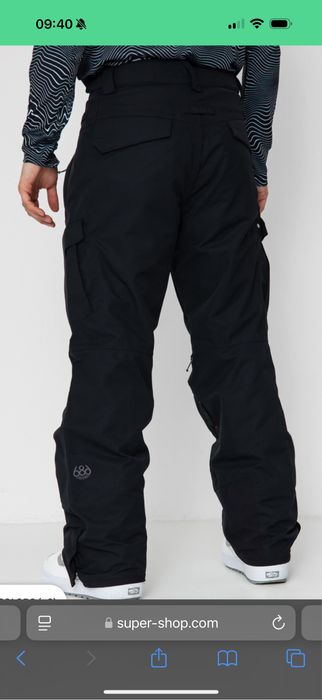 Calças de ski/snowboard 686 Tamanho L pretas