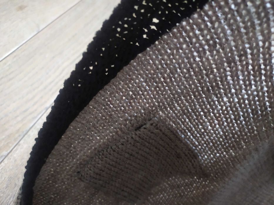 Brązowa sweterkowa sukienka XL